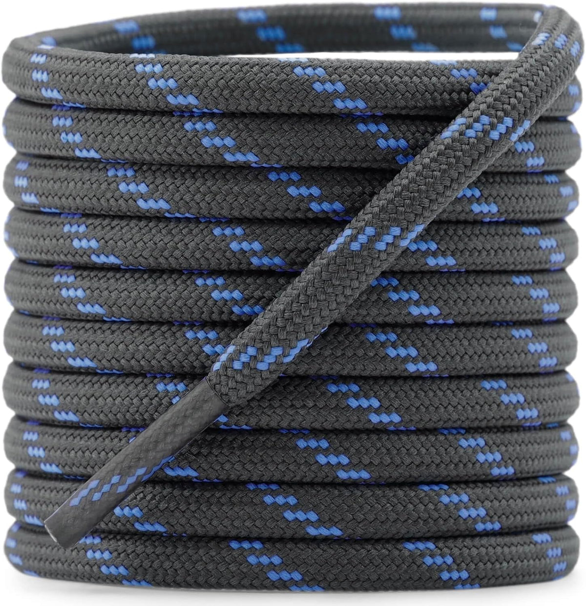 round Work Boot Laces: 2 Pairs Heavy Duty Shoe Laces for Boots