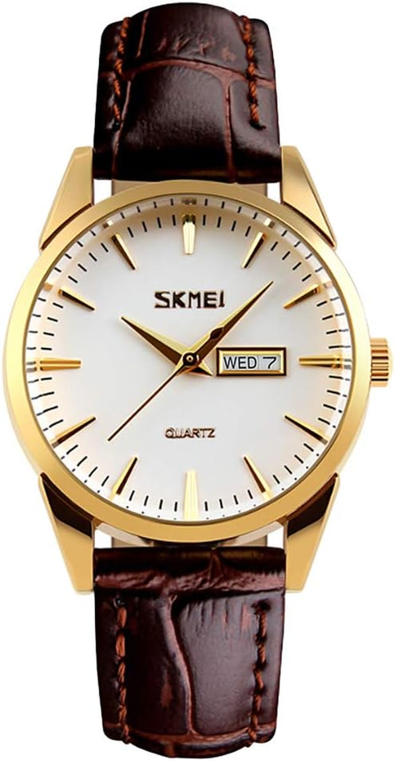 Women'S Watches for Ladies Female Black Leather Band Waterproof Fashion Casual Simple Dress Analog Day Date Business Light Wrist Watch