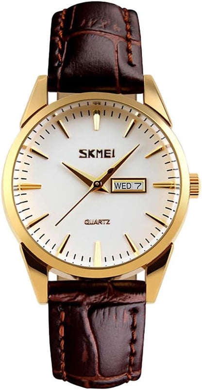 Women'S Watches for Ladies Female Black Leather Band Waterproof Fashion Casual Simple Dress Analog Day Date Business Light Wrist Watch