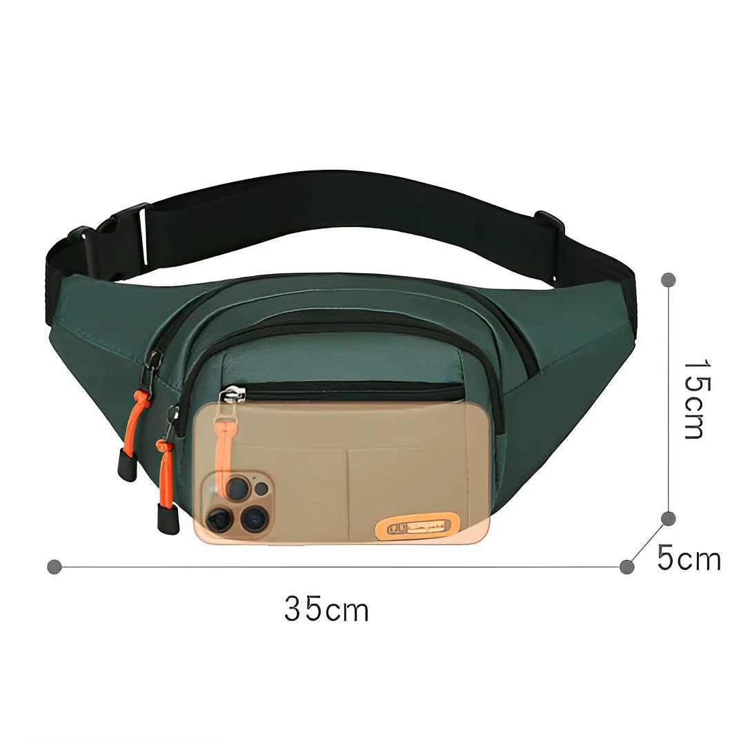 Multifunctional Oxford Waterproof Waist Bag - Large Capacity Fanny Pack for Men & Women, Durable Unisex Riñoneras Para Hombre