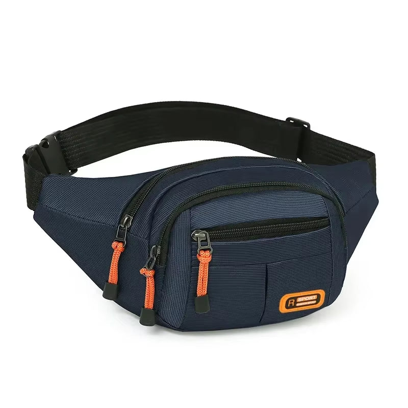 Multifunctional Oxford Waterproof Waist Bag - Large Capacity Fanny Pack for Men & Women, Durable Unisex Riñoneras Para Hombre