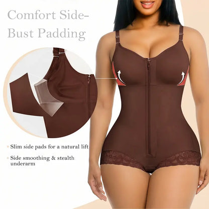 YIANNA Overbust Fajas Colombianas Shapewear for Women Tummy Control Brief Shaper Girdles Compression Garment Compression Tummy Tuck High Compression Faja