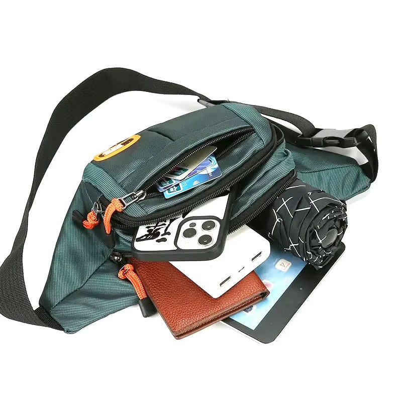 Multifunctional Oxford Waterproof Waist Bag - Large Capacity Fanny Pack for Men & Women, Durable Unisex Riñoneras Para Hombre