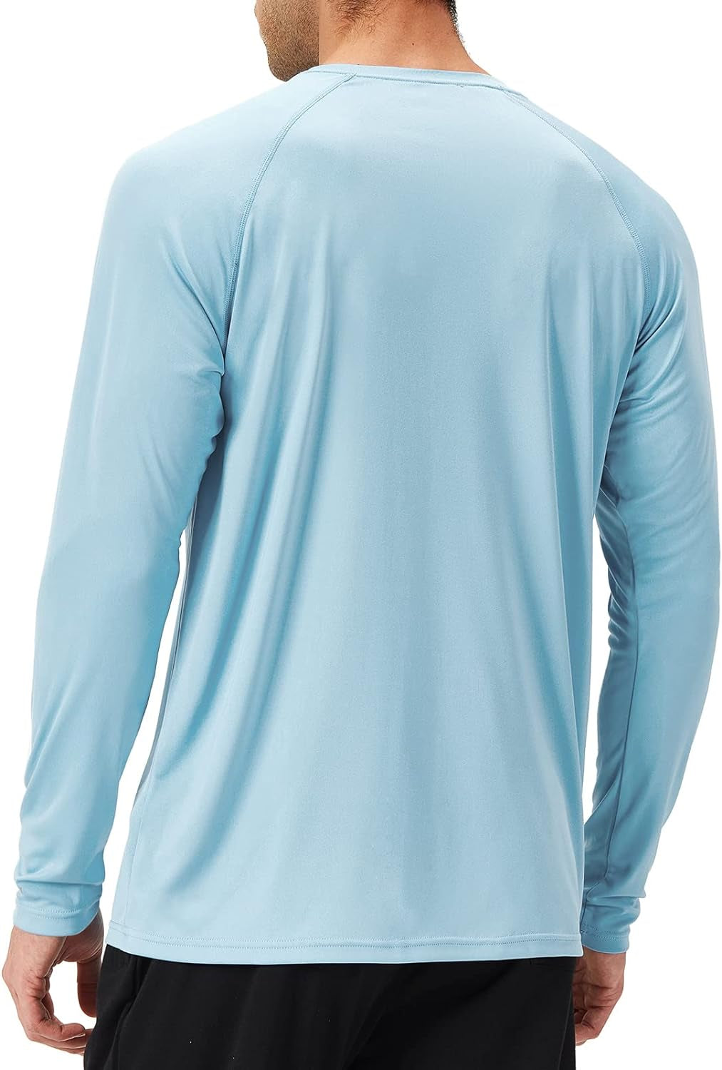 Men'S UPF 50+ Sun Protection Shirts Long Sleeve Swim Rash Guard