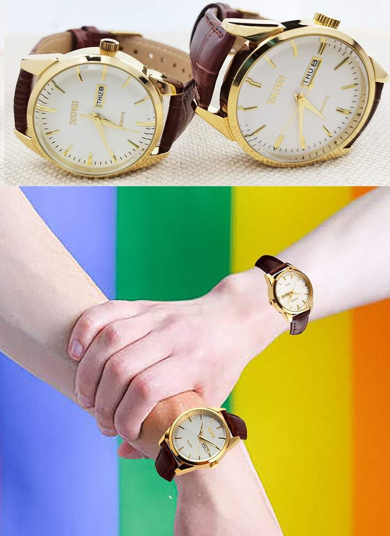 Women'S Watches for Ladies Female Black Leather Band Waterproof Fashion Casual Simple Dress Analog Day Date Business Light Wrist Watch