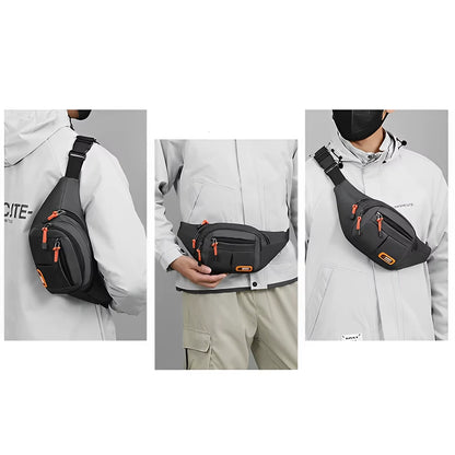 Multifunctional Oxford Waterproof Waist Bag - Large Capacity Fanny Pack for Men & Women, Durable Unisex Riñoneras Para Hombre