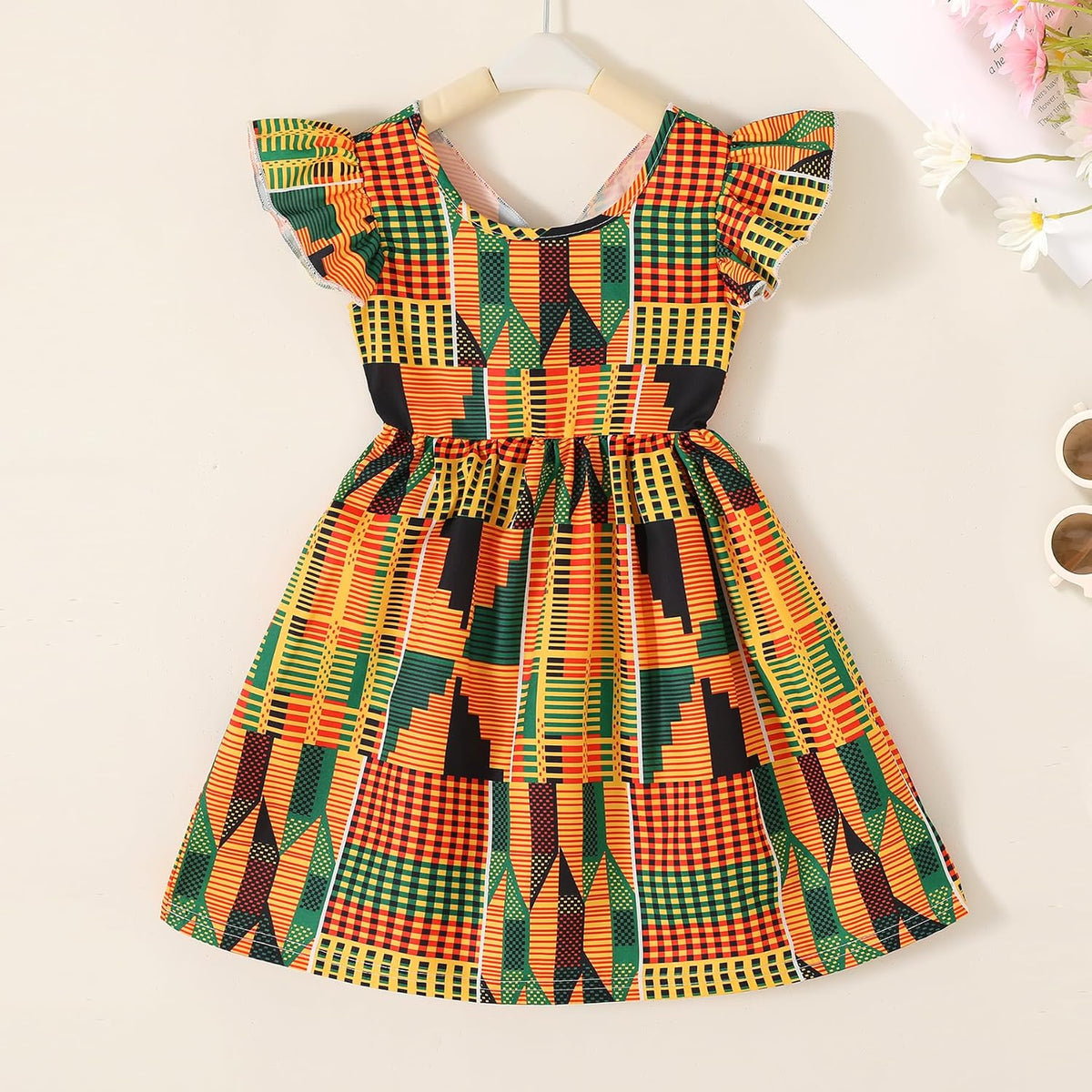 African Baby Clothes Girl Dashiki Ankara Outfit Set