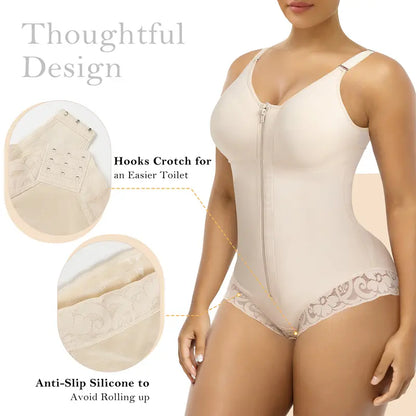 YIANNA Overbust Fajas Colombianas Shapewear for Women Tummy Control Brief Shaper Girdles Compression Garment Compression Tummy Tuck High Compression Faja